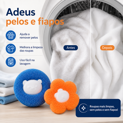 LavaPet Clean - Esponja Removedora de Pelos e Fiapos
