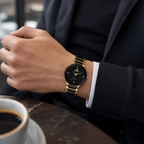 Relógio Masculino Orlando Noir Gold — Preto com Dourado