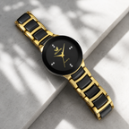 Relógio Masculino Orlando Noir Gold — Preto com Dourado