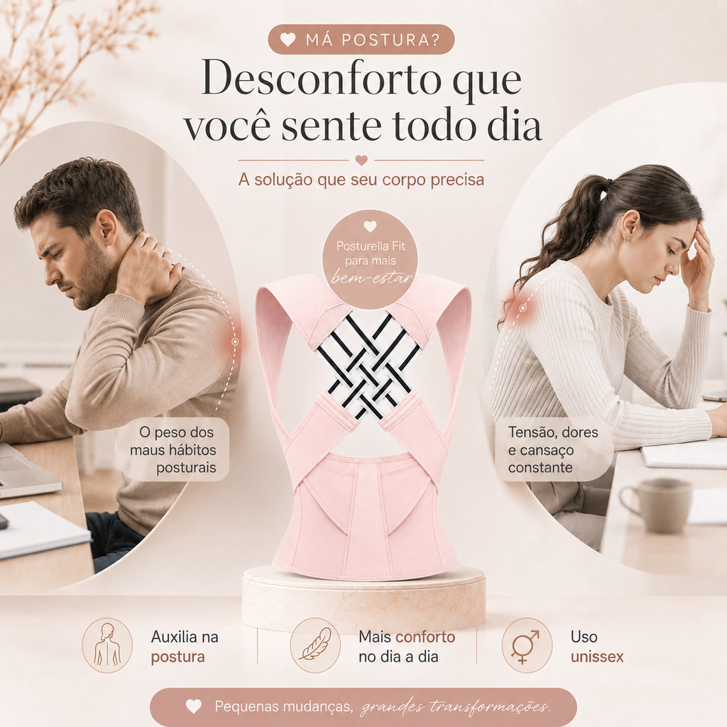 Posturella Fit - Corretor Postural Ajustável
