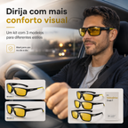 Kit VisionDrive 3 em 1 — Óculos Anti-Reflexo Polarizado para Direção
