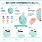 BabyNail Care – Aparador Elétrico de Unhas para Bebês