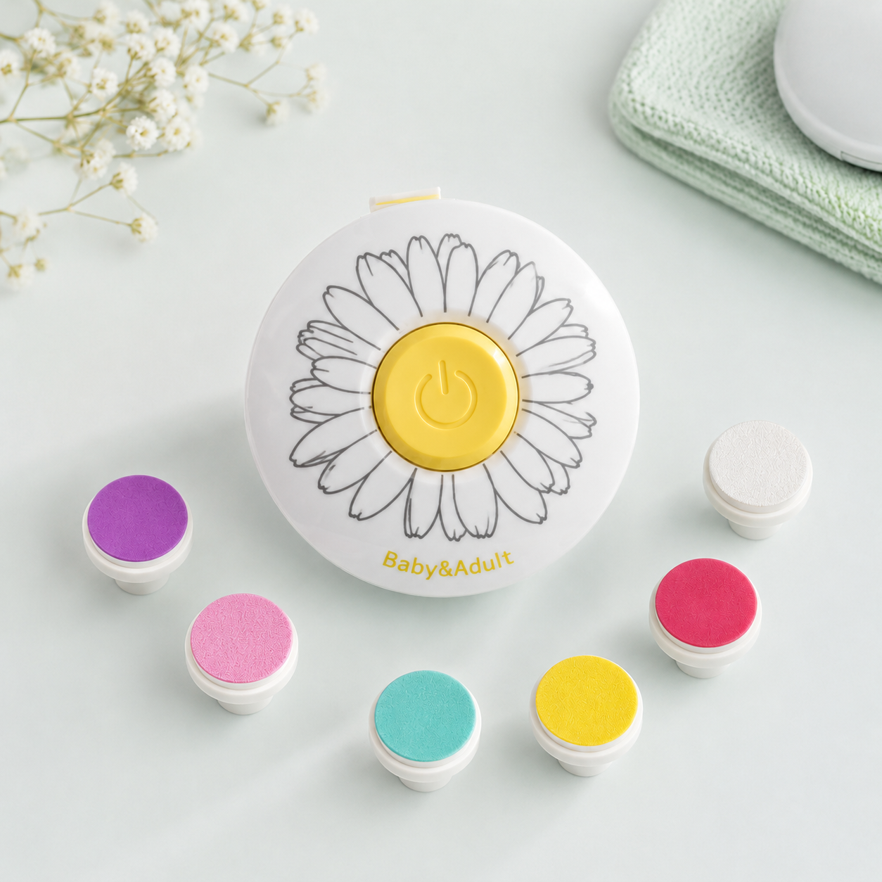 BabyNail Care – Aparador Elétrico de Unhas para Bebês