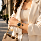 Aurora Gold — Kit Relógio Feminino + Pulseira Coração