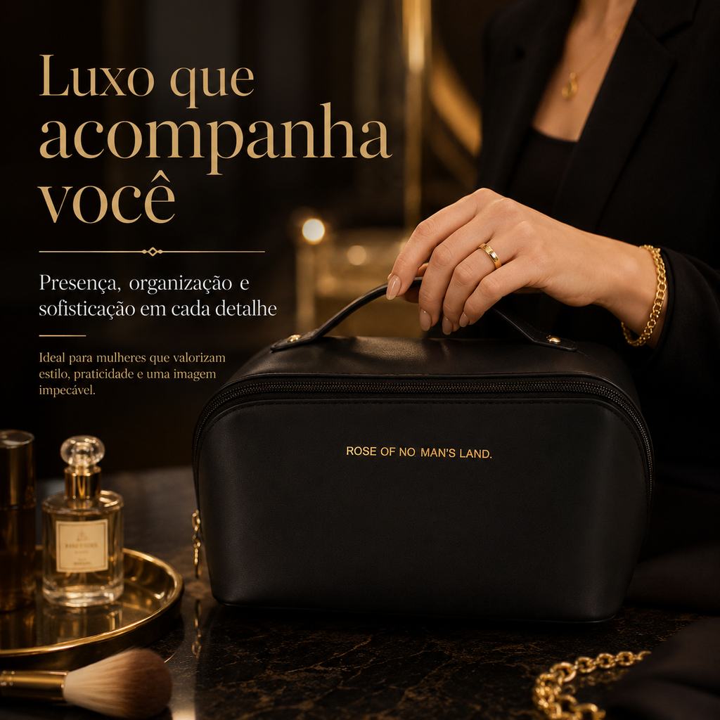 Rose Land — A nécessaire que acaba com a bagunça da maquiagem dentro da bolsa